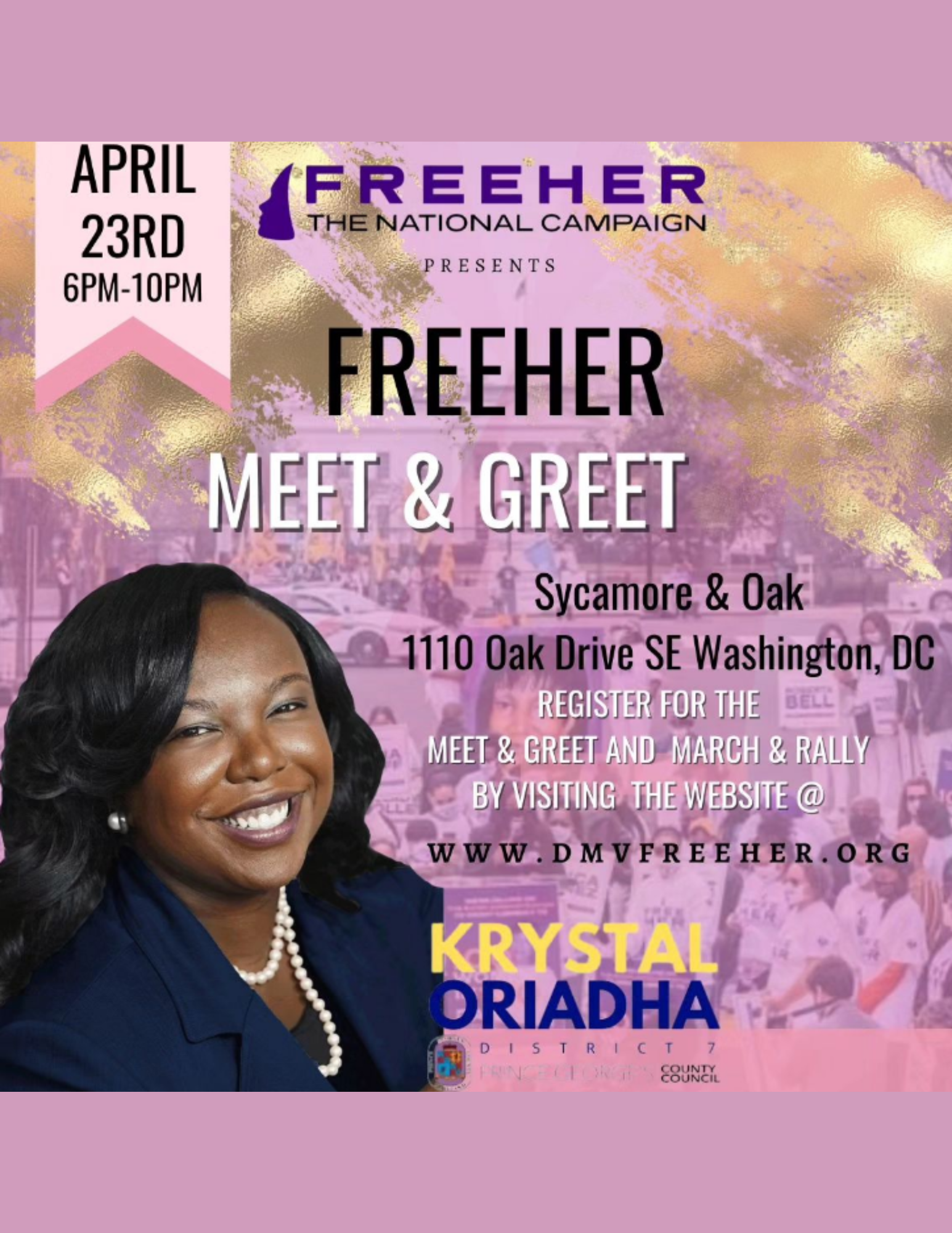 OriadhaFreeHerMeetGreetMarch