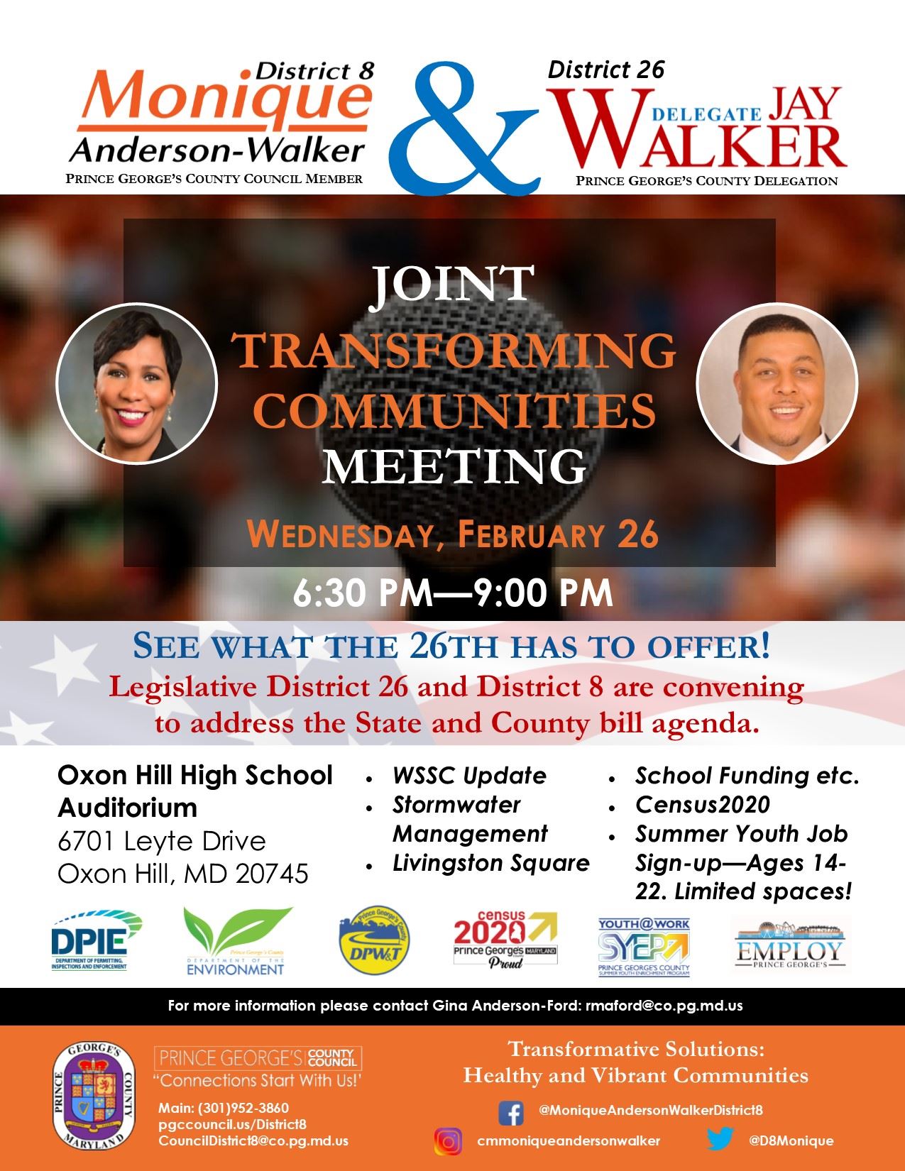 Flyer - Joint 8 and 26 TC Town Hall (Feb 26)